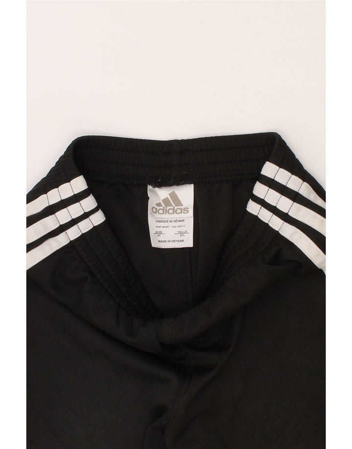 ADIDAS Boys Sport Shorts 2-3 Years Black Polyester Vintage Adidas and Second-Hand Adidas from Messina Hembry 