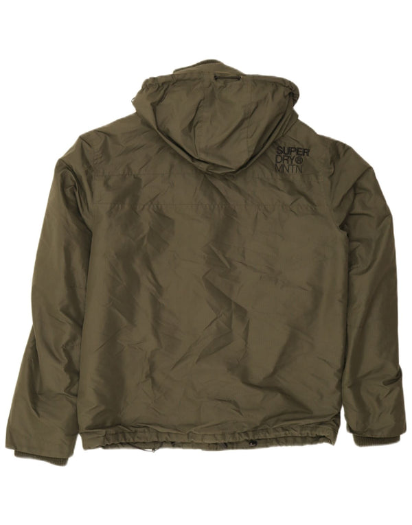 Jachetă de vânt cu glugă Superdry pentru bărbați UK 38 Medium Khaki