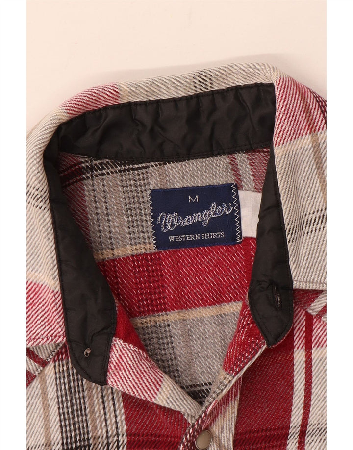 Cămașă de flanel pentru bărbați Wrangler, roșu mediu, carouri