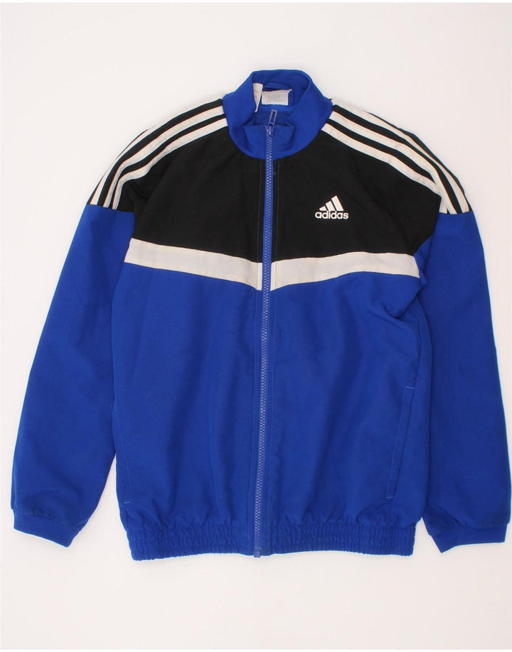 Jachetă de trening pentru băieți Adidas 9-10 ani, albastru, poliester