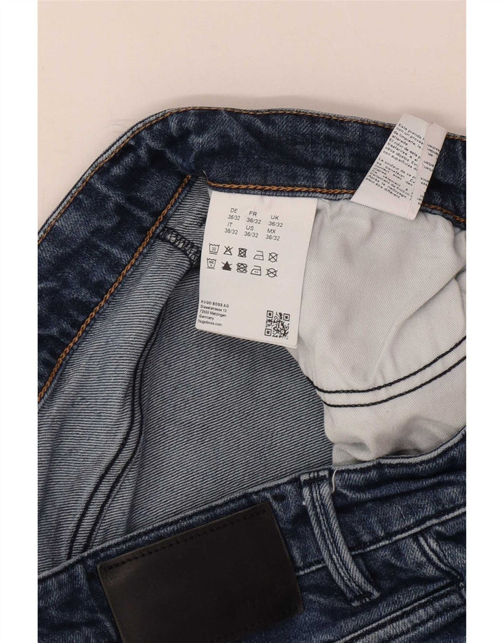 Blugi slim pentru bărbați Hugo Boss W36 L32 Bumbac albastru