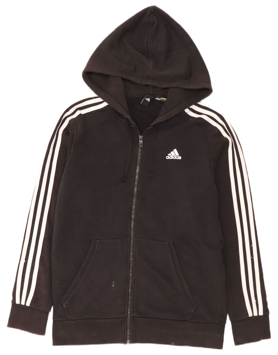 Pulover Adidas pentru bărbați, cu fermoar, negru mediu