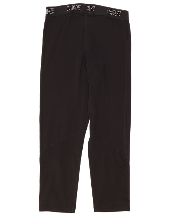 Leggings Nike Dri Fit Graphic Capri pentru femei UK 12 Medium Black