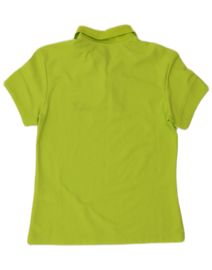 JACK WOLFSKIN Tricou polo pentru femei UK 10 Poliester verde mic