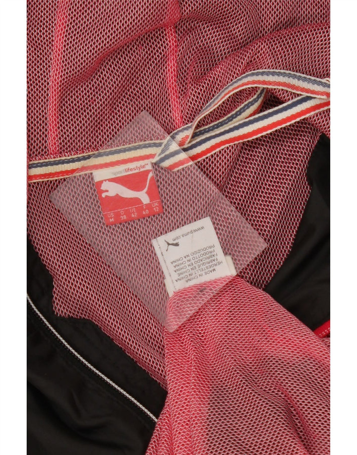 Jachetă de ploaie cu glugă PUMA pentru femei UK 12 Medium Black