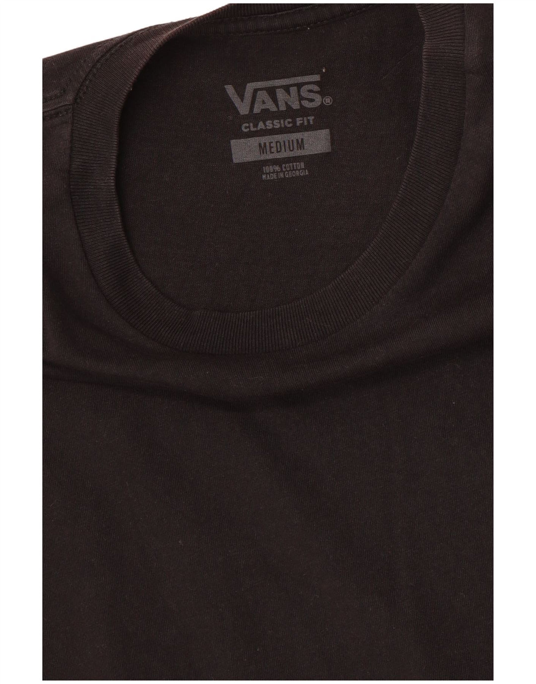 Tricou VANS Classic Fit pentru bărbați Top mediu din bumbac negru