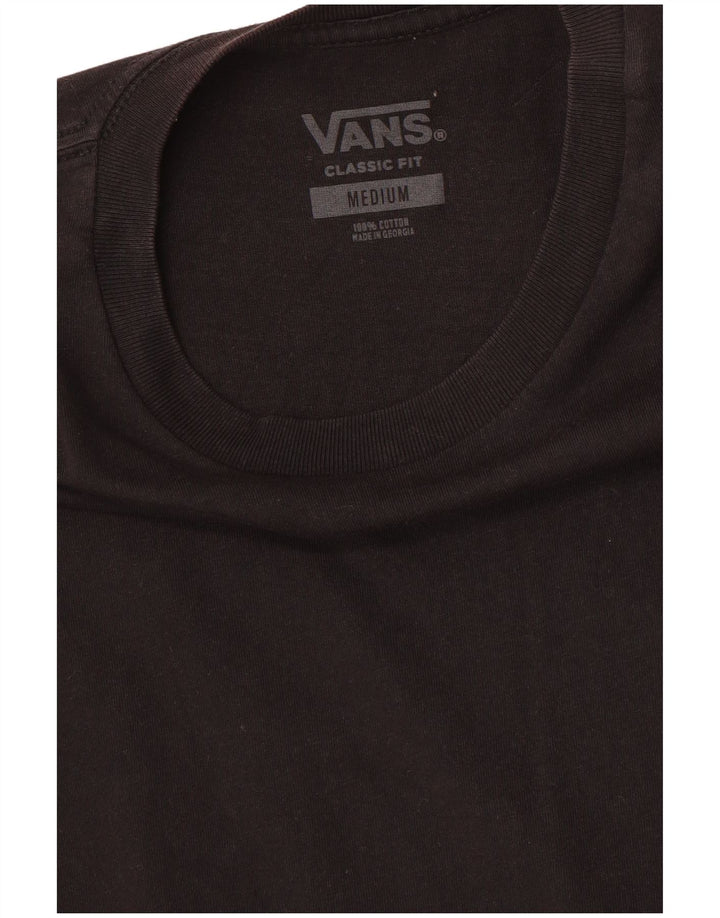 Tricou VANS Classic Fit pentru bărbați Top mediu din bumbac negru