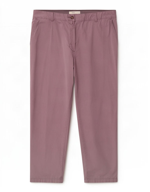Pantaloni chino drepti pentru femei Marks & Spencer UK 16 Large W34 L26 Violet