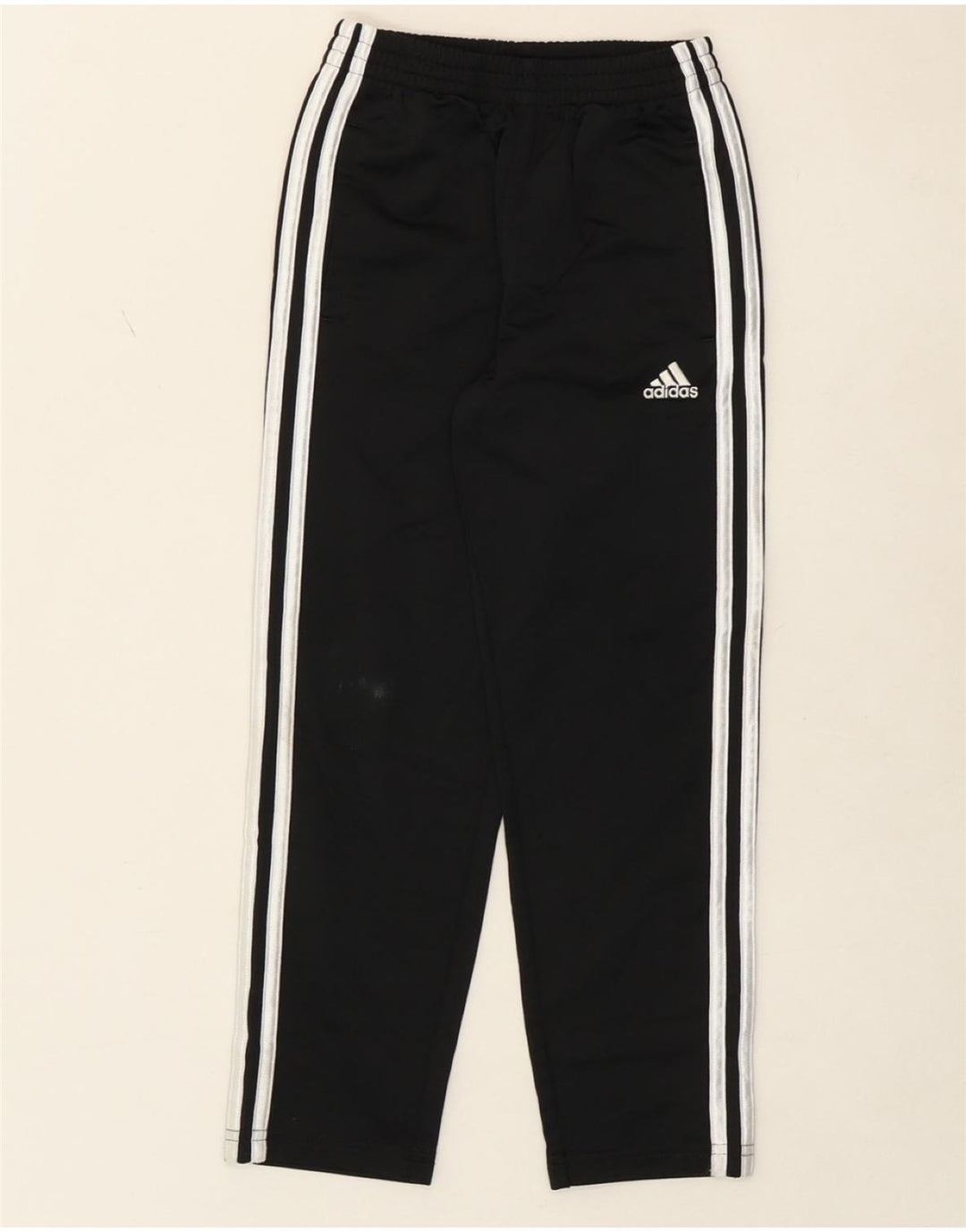 ADIDAS Boys Tracksuit Trousers 6-7 Years Black Polyester Vintage Adidas and Second-Hand Adidas from Messina Hembry 