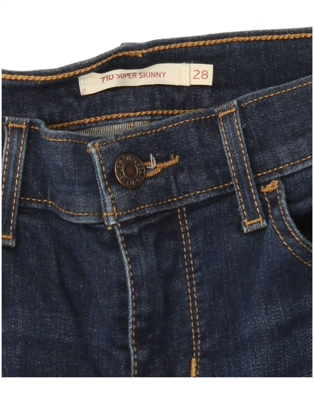 Blugi LEVI'S 710 Super Skinny pentru femei W28 L30 bleumarin