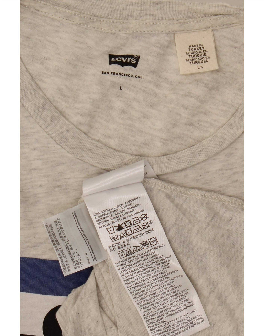 Tricou grafic pentru bărbați Levi's Top mare bumbac gri