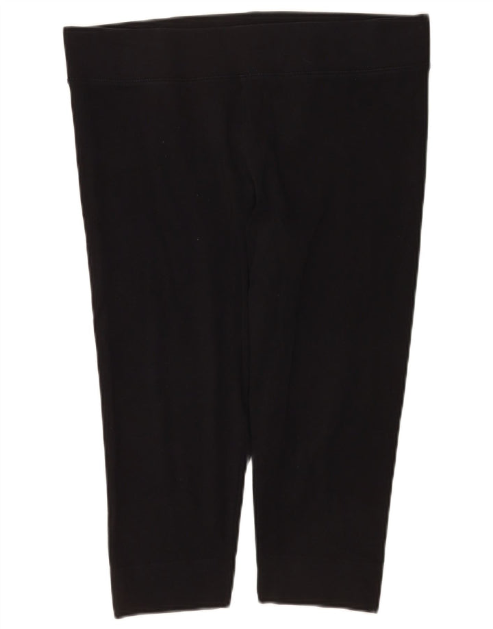 Leggings Capri pentru femei Marks & Spencer UK 16, mare, negru, bumbac