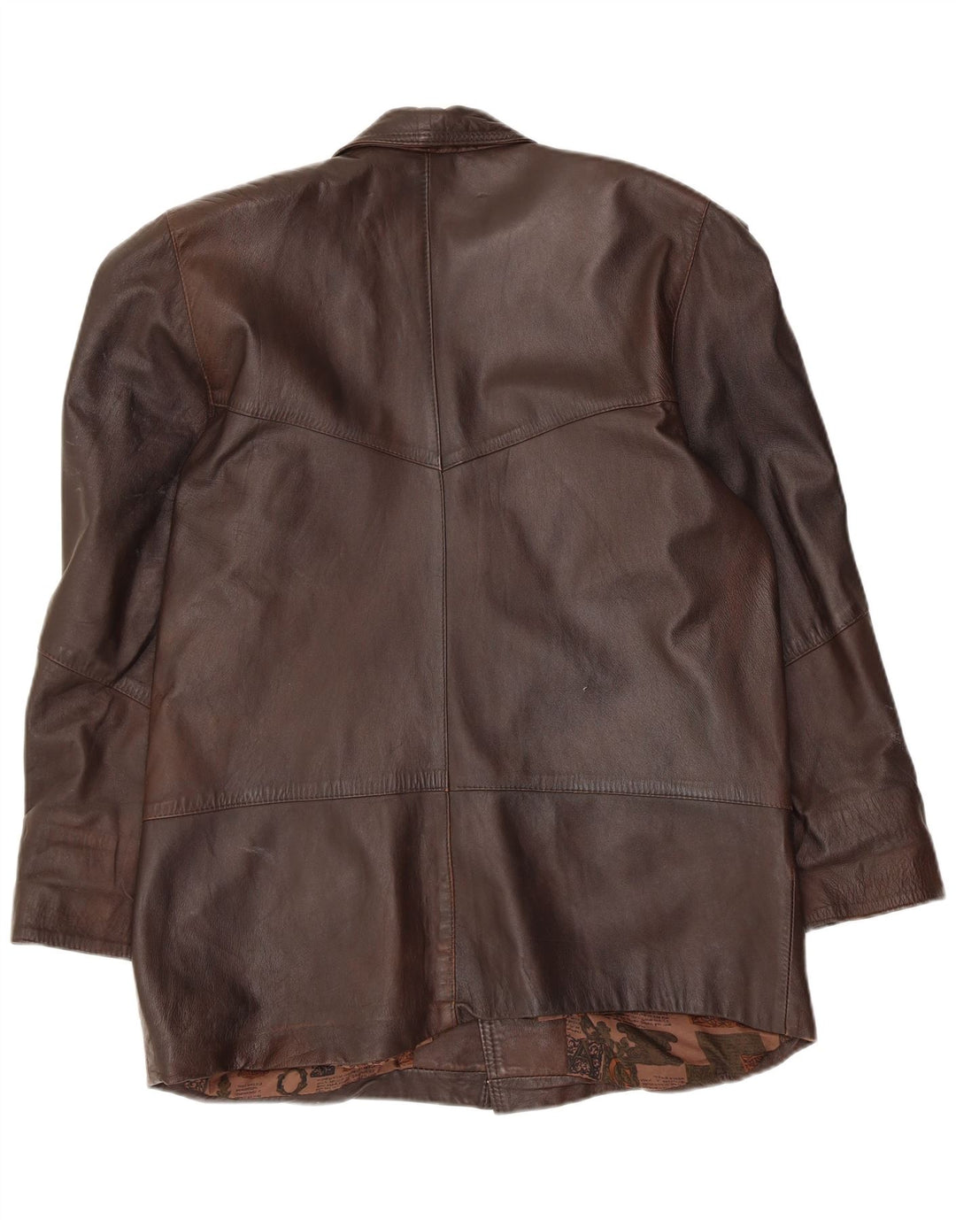 Geaca de piele vintage pentru femei IT 42 piele maro medie