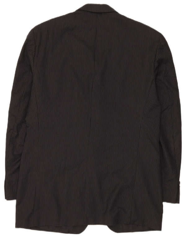 Jachetă Blazer pentru bărbați Chaps Ralph Lauren, cu 3 nasturi, UK 42 XL Lână cu dungi gri