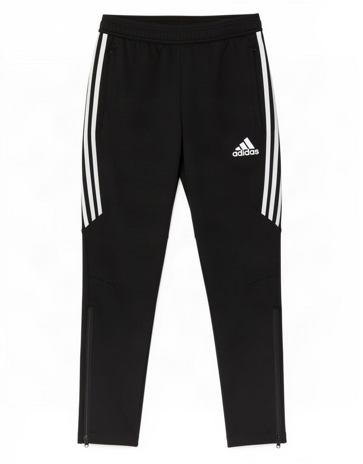 Pantaloni de trening Adidas Climalite pentru femei UK 10 Poliester negru mic