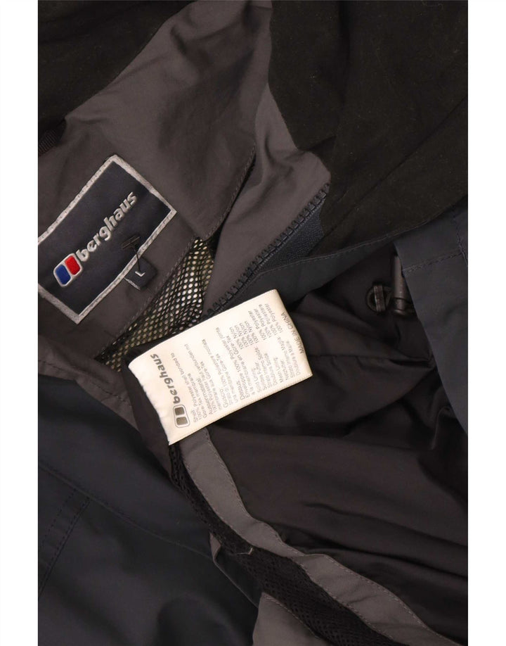 Jachetă de ploaie cu glugă pentru bărbați Berghaus UK 40 mare, albastru, poliester