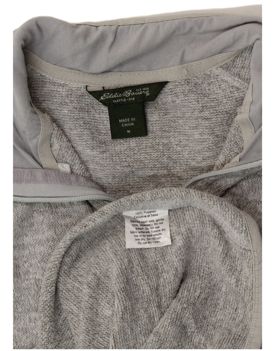Jachetă de trening pentru femei Eddie Bauer UK 14 Poliester gri mediu