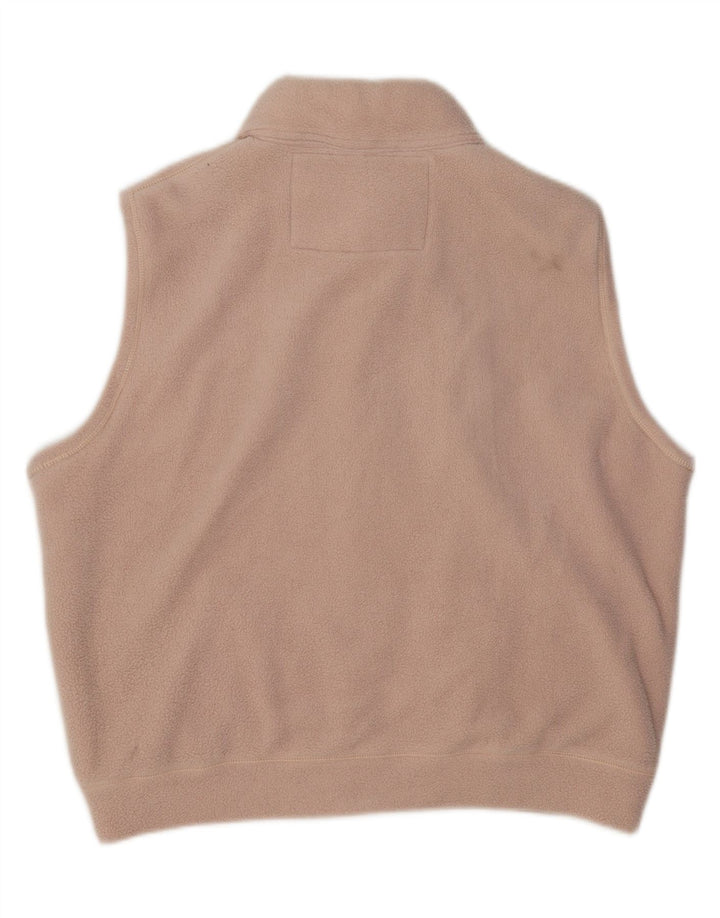 OUTRAGE Womens Oversized Fleece Gilet UK 14 Medium Pink Polyester Vintage Outrage and Second-Hand Outrage from Messina Hembry 