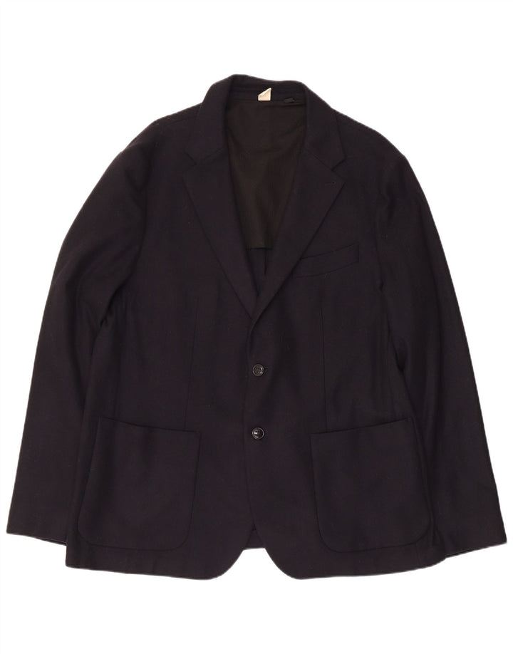 Jachetă Ted Baker pentru bărbați, cu 2 nasturi, mărimea 6, 2XL, bleumarin