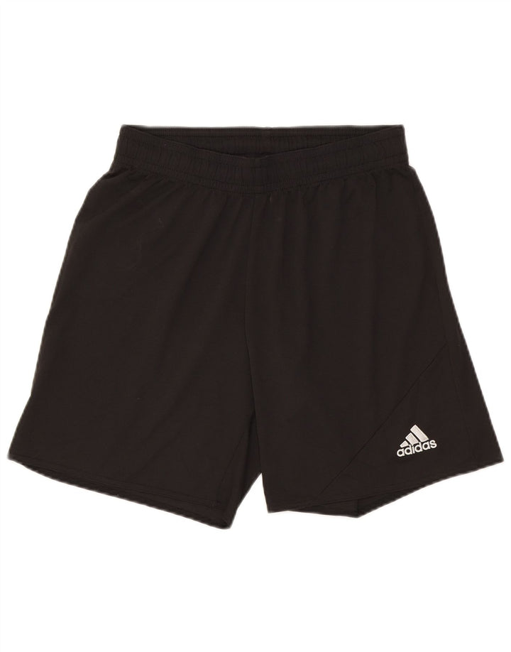 Pantaloni scurți sport pentru bărbați Adidas Climalite, poliester mediu negru