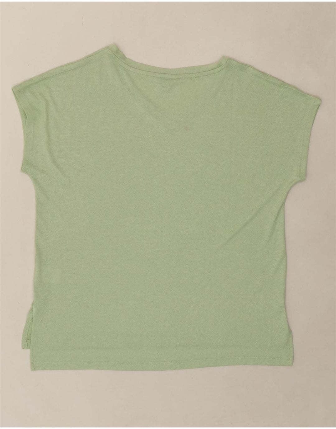 ORVIS Womens T-Shirt Top UK 16 Large Green Polyester Vintage Orvis and Second-Hand Orvis from Messina Hembry 