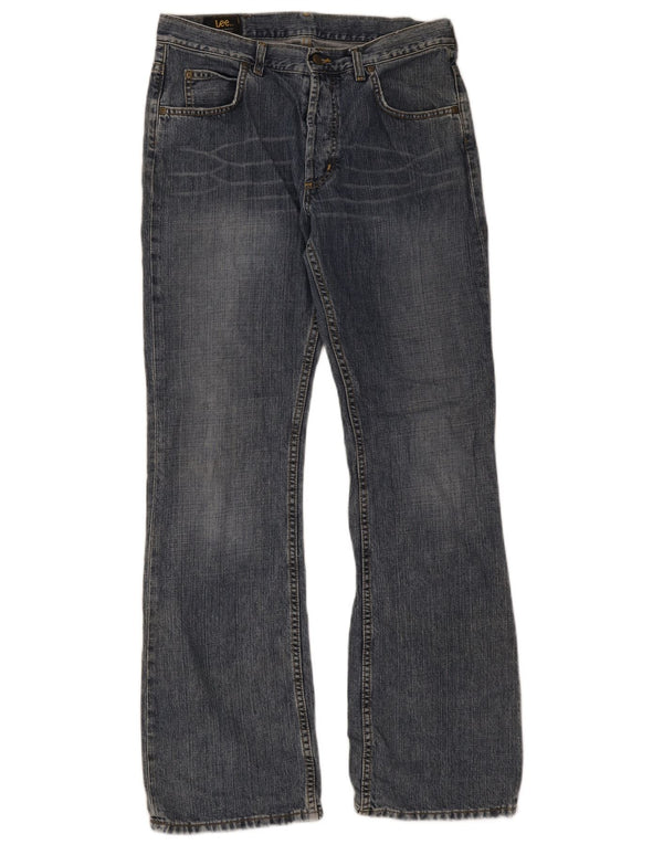Blugi pentru bărbați Lee Denver Bootcut W34 L34, bumbac bleumarin
