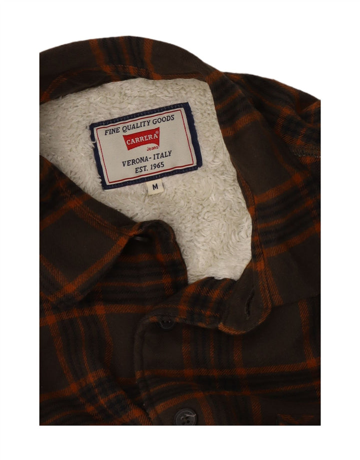 Cămașă de flanel Lumberjack Carrera pentru bărbați, maro mediu, carouri