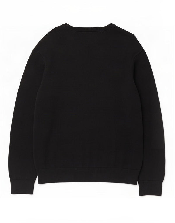 Pulover pentru bărbați Tommy Hilfiger cu decolteu în V, mare, negru, bumbac
