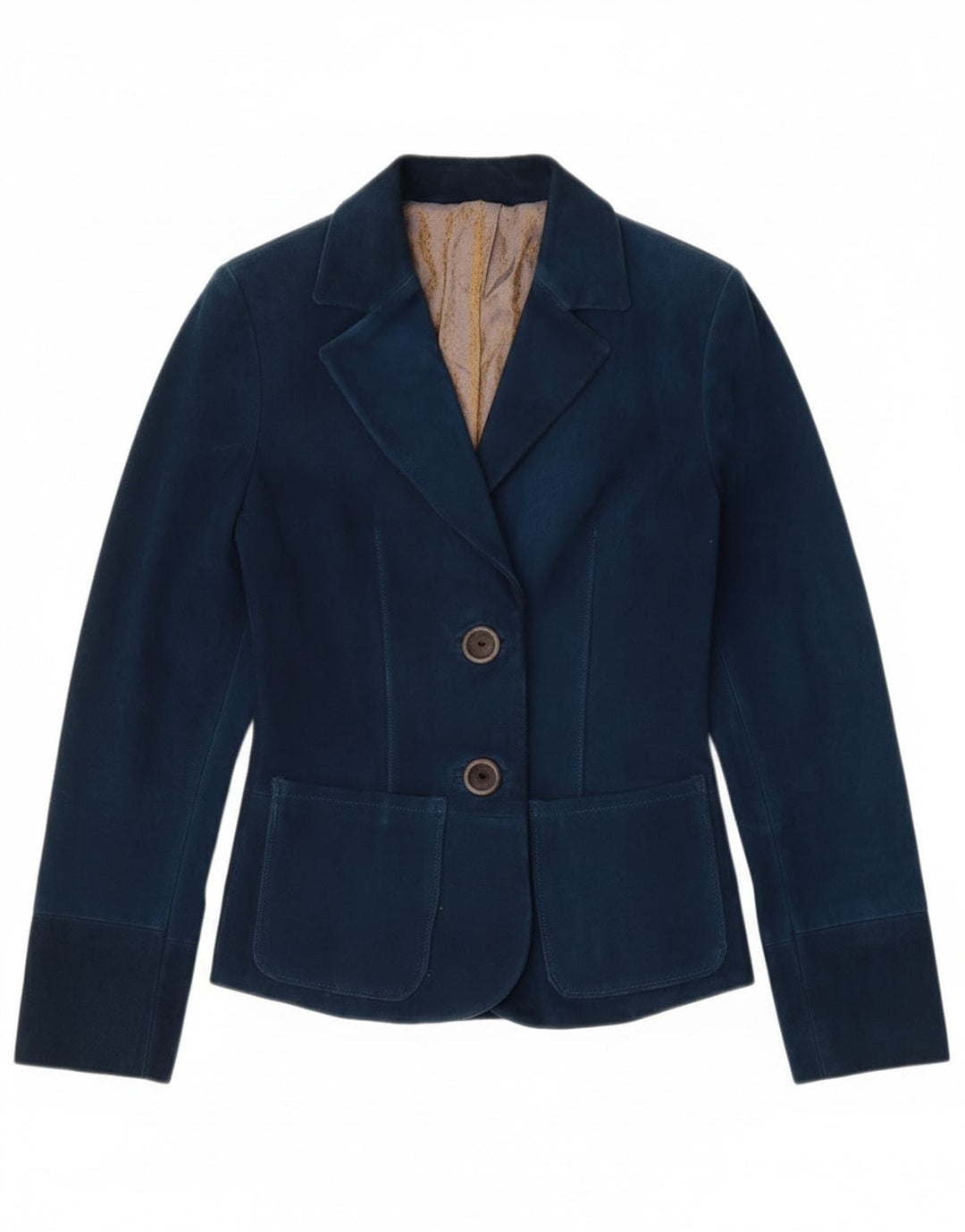 Blazer Vintage pentru femei cu 2 nasturi UK 4 XS bleumarin