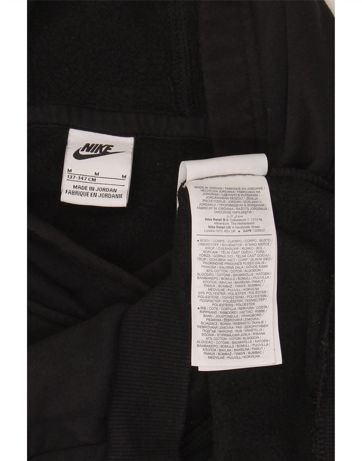 Pulover Nike pentru băieți, 10-11 ani, mediu negru, bumbac