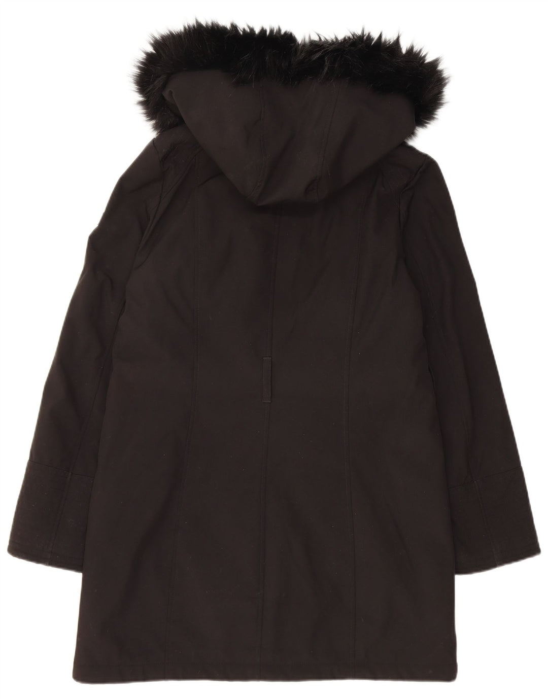 Jachetă parka cu glugă pentru femei Dkny UK 10 Poliester negru mic