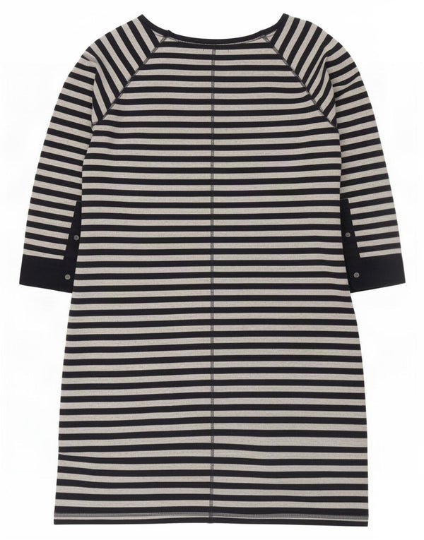 Rochie tricou Gap pentru femei cu mâneci 3/4 UK 18 XL, bumbac cu dungi bleumarin