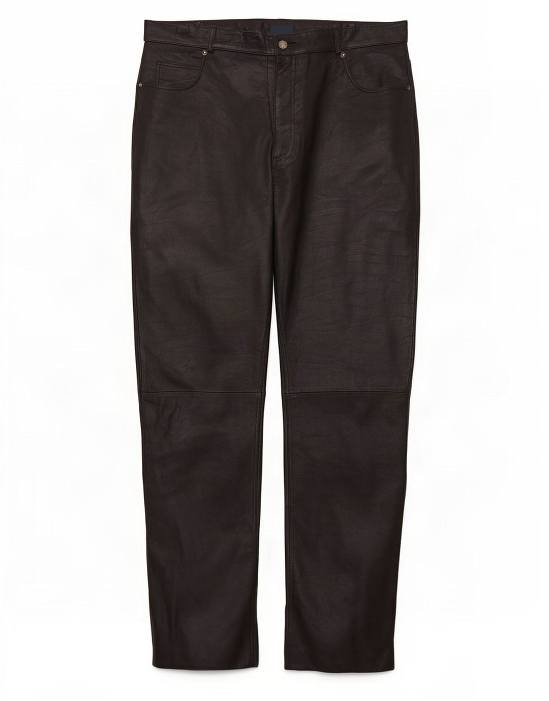 Pantaloni drepti din piele pentru bărbați Arizona W36 L32 negri