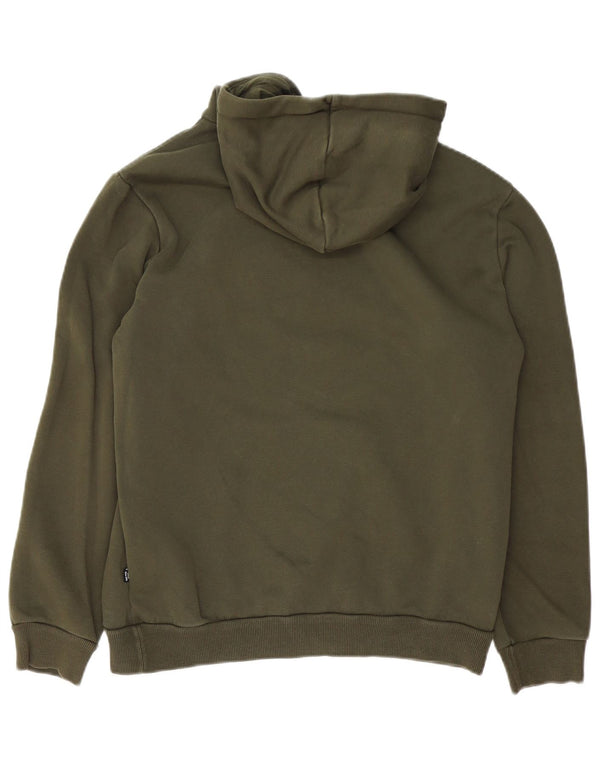 Pulover pentru bărbați Puma Graphic Hoodie Jumper Mic Kaki Bumbac