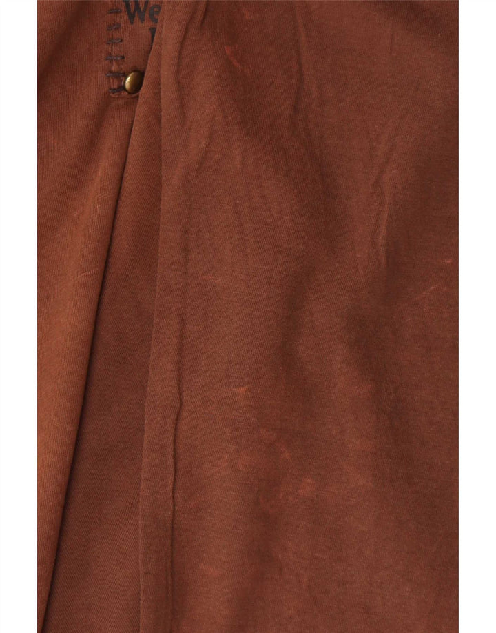 Bromfield Top pentru bărbați cu mânecă lungă 2XL, bumbac maro