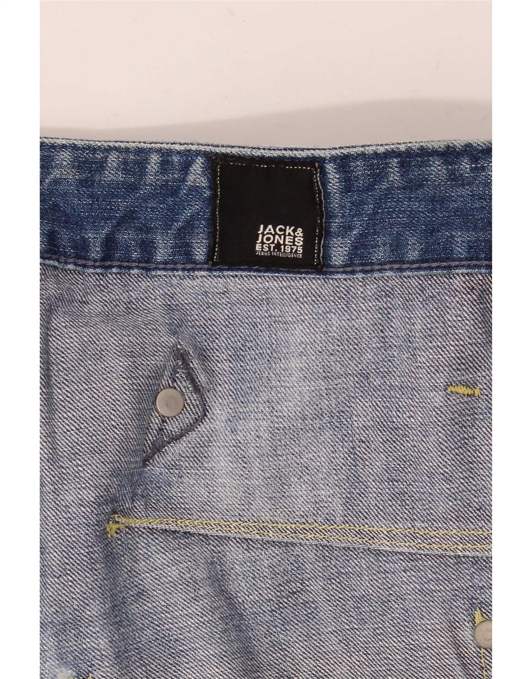 Blugi tăiați Jack & Jones pentru bărbați Cargo Distressed W30 L25 Blue