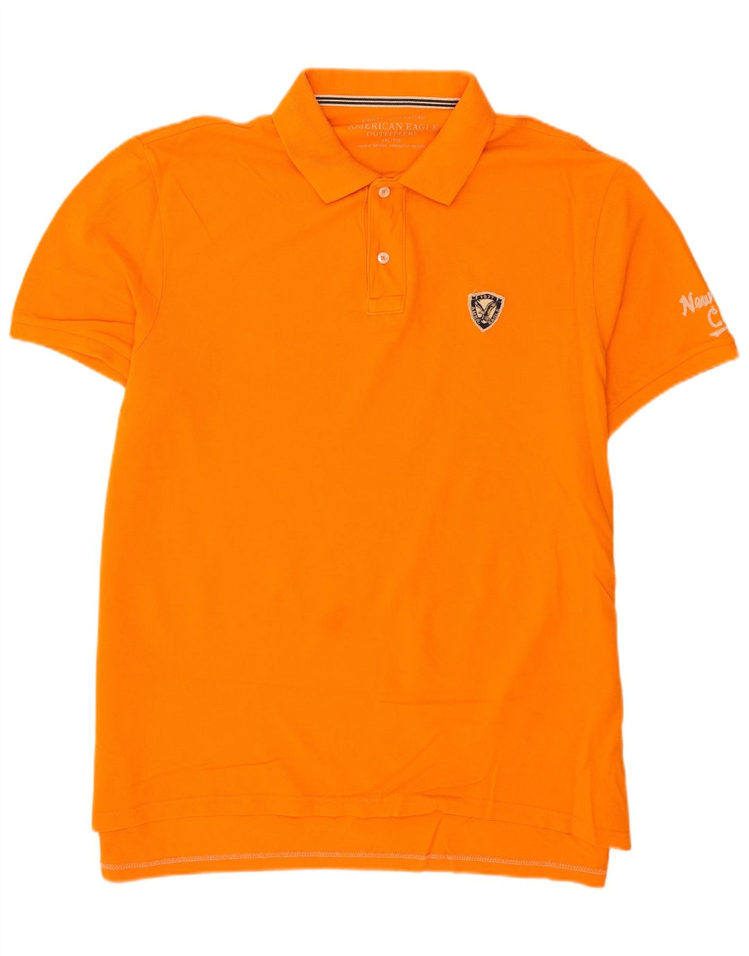 Tricou polo pentru bărbați American Eagle, bumbac portocaliu 2XL