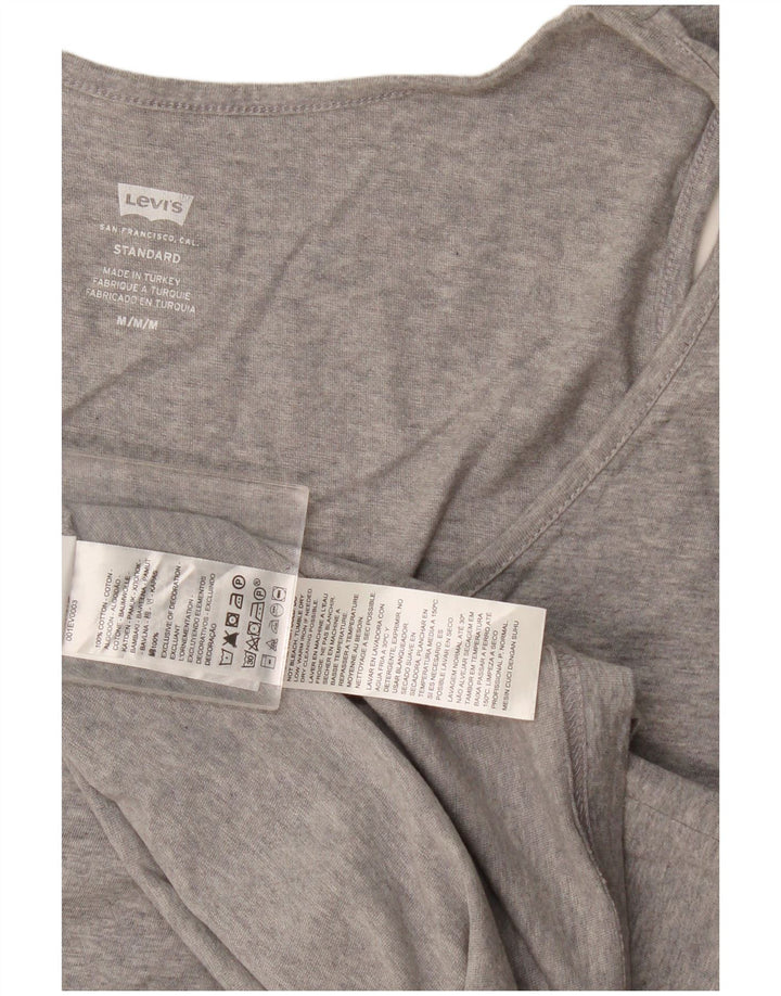 Vestă standard Levi's pentru bărbați, bumbac cu pete, gri mediu