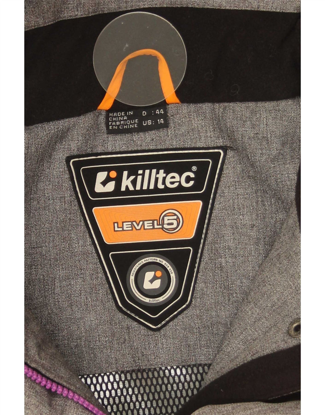 Jachetă Windbreaker pentru femei cu glugă Killtec IT 44 Medium Gri Colorblock