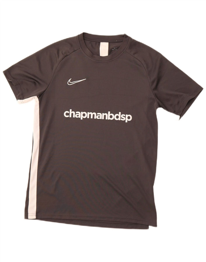 Tricou grafic pentru bărbați NIKE Top mare, gri, poliester color bloc