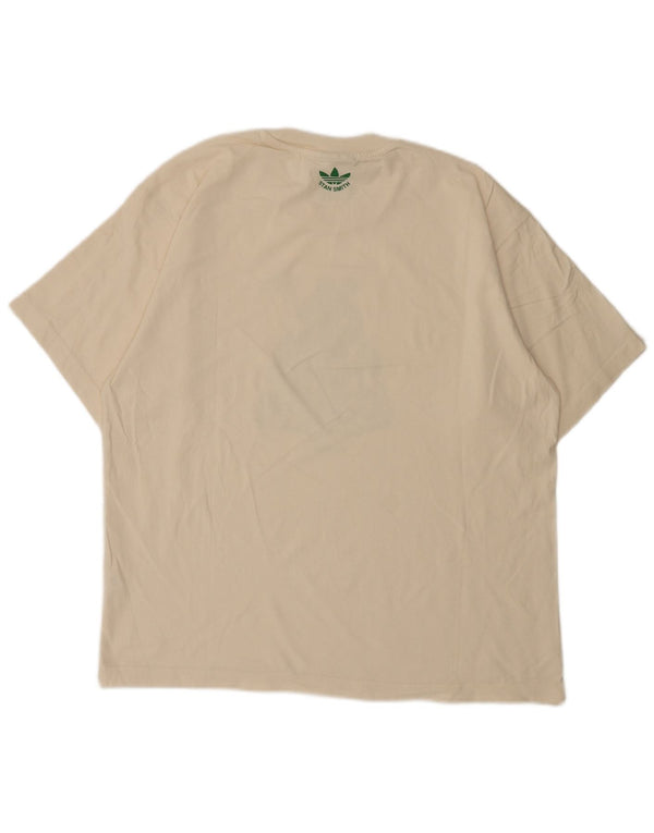 Tricou grafic pentru bărbați Adidas Top Mediu Alb