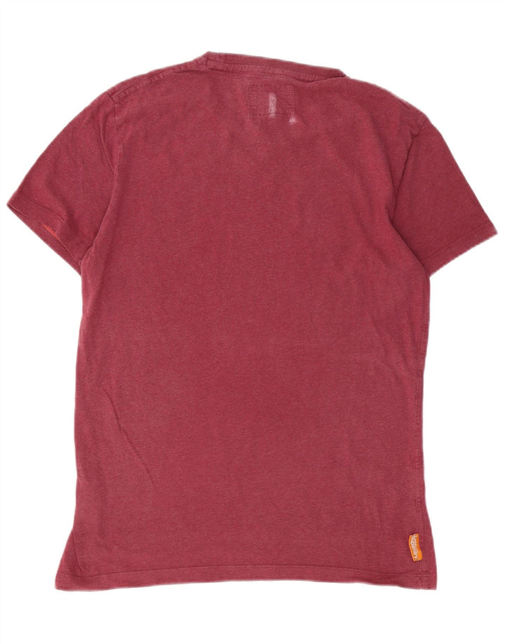 SUPERDRY Tricou Bărbați Top Medium Burgundy Bumbac