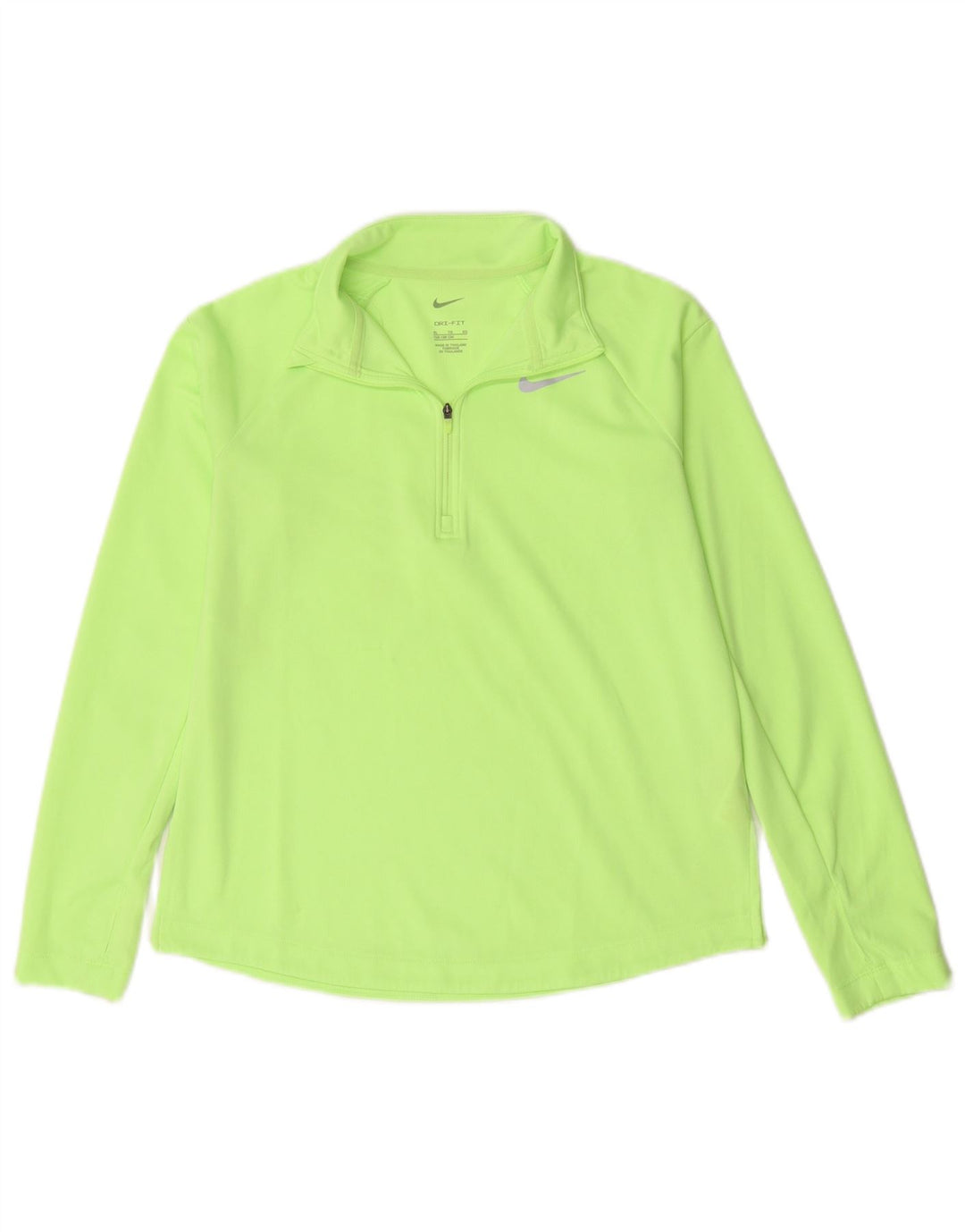Top de trening Nike Dri Fit Zip Neck Pullover pentru baieti 13-14 ani, verde