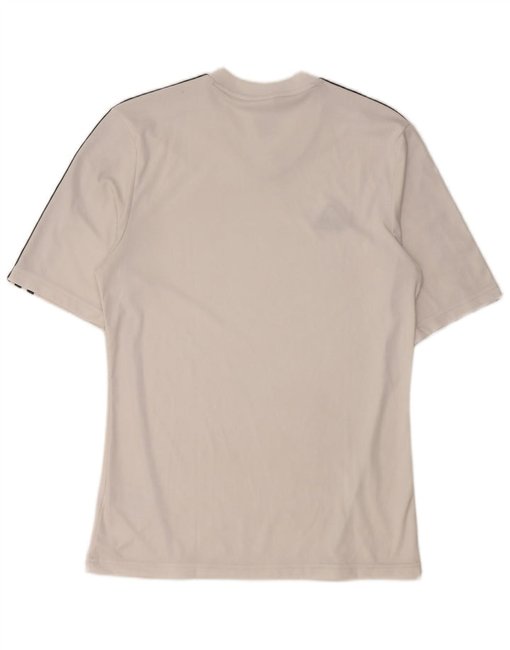 Tricou Adidas Climalite pentru bărbați Top mic poliester alb