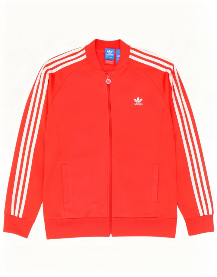 Jachetă de trening pentru băieți Adidas 14-15 ani poliester roșu