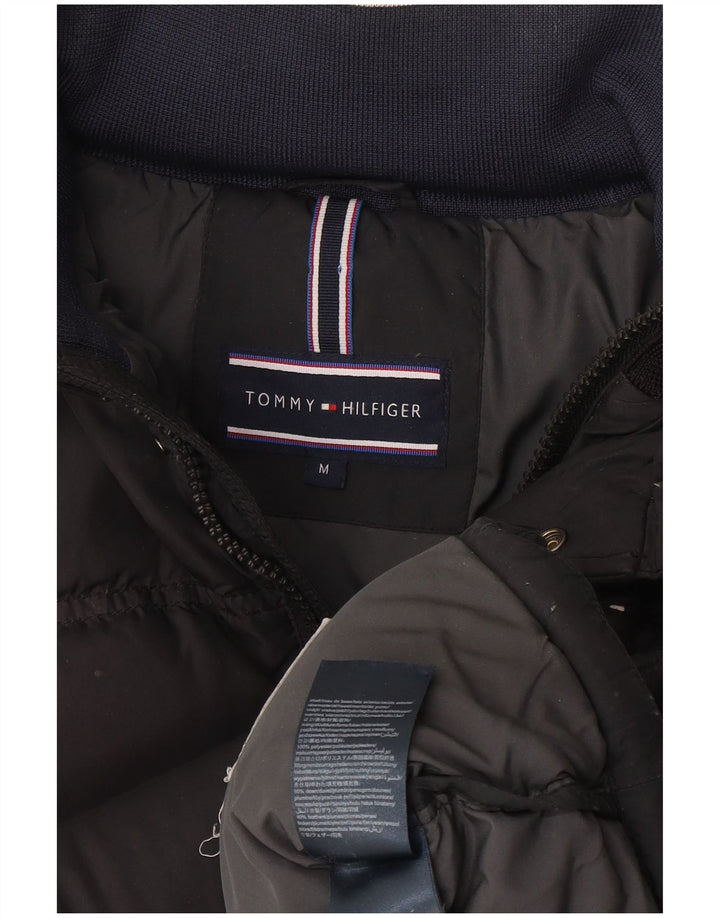 Jachetă căptușită cu glugă Tommy Hilfiger pentru bărbați UK 38, bumbac gri mediu