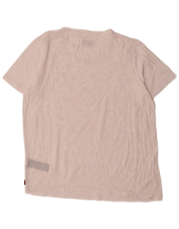 Top tricou Kappa pentru femei UK 18 XL Bumbac alb