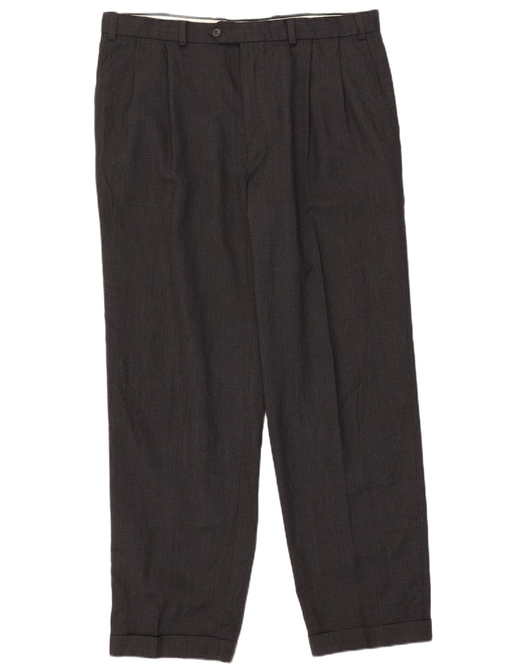 Pantaloni de costum pentru bărbați Marks & Spencer L38 L31 gri Houndstooth
