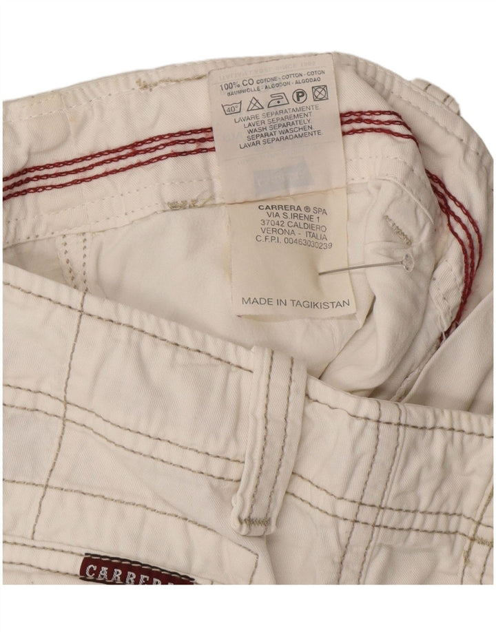 Pantaloni scurti cargo cargo pentru femei Carrera IT 52 XL W34 bumbac alb
