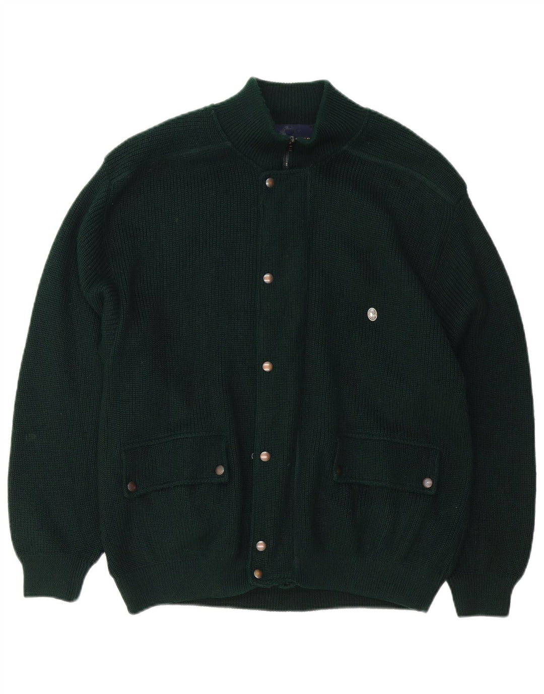 Pulover cardigan pentru bărbați Il Granchio, verde mediu